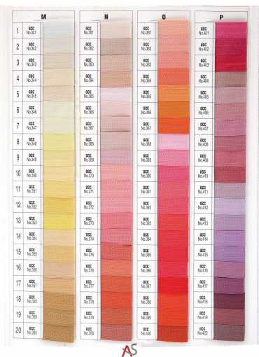 GCC - Renk Kartelasi - MNOP / Color Chart
